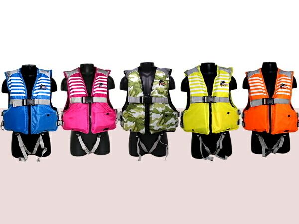 子供用ライフジャケット ジュニア フローティングベスト ファインジャパン 笛付 FJ6116